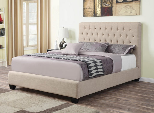 Chloe Upholstered Bed by Coaster - 4 Sizes