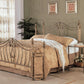 Sydney Metal Headboard-Footboard - Antique Gold Finish