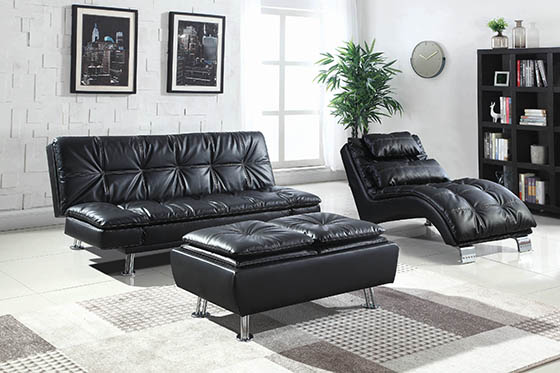 Dilleston Futon Sofa Bed - Black