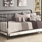 Sofá cama doble de metal Livingston, bronce oscuro
