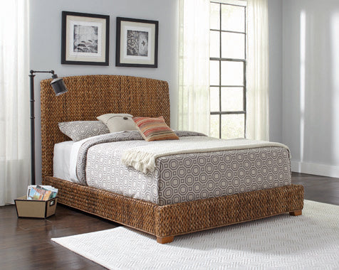 Coaster Furniture Laughton Bedroom Collection - Banana Leaf Woven Bed