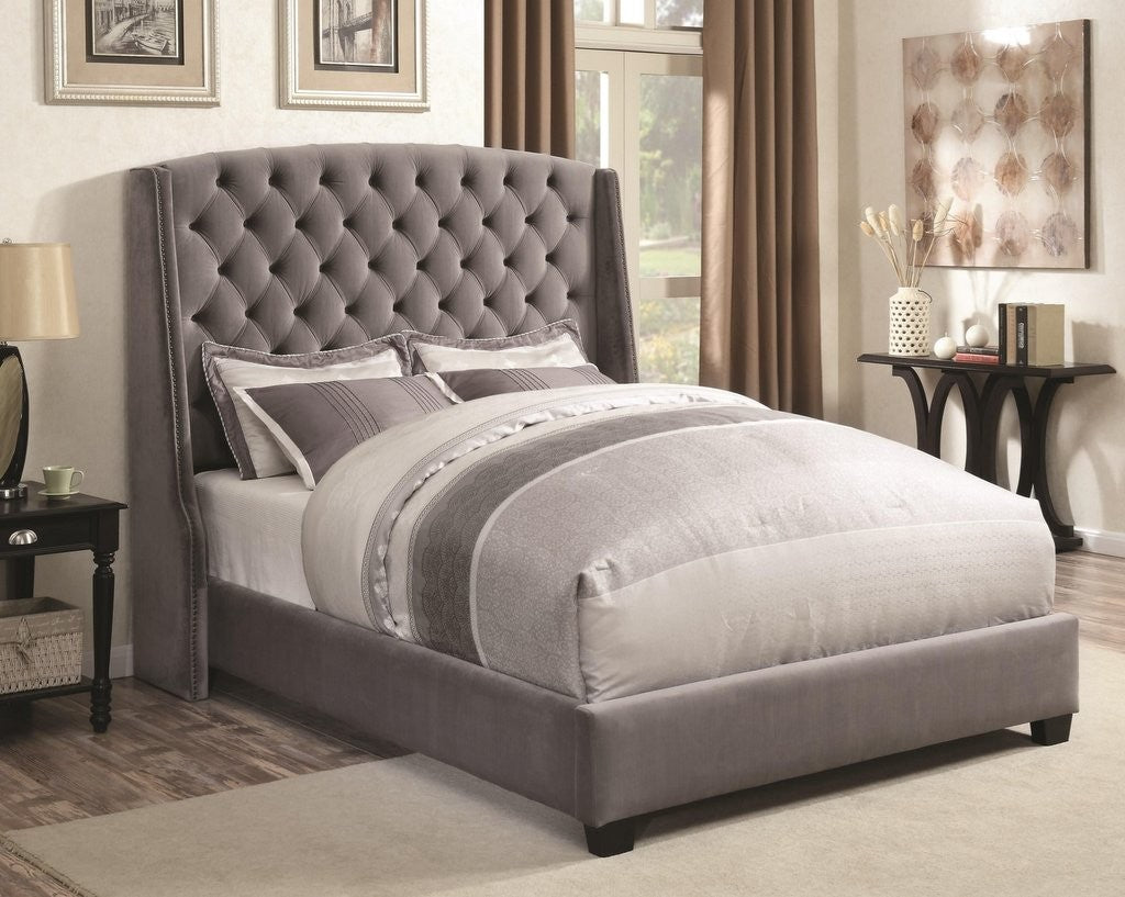 Pissarro Wingback Upholstered Bed by Coaster Furniture