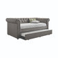 Kepner Daybed w/Trundle - Grey Fabric