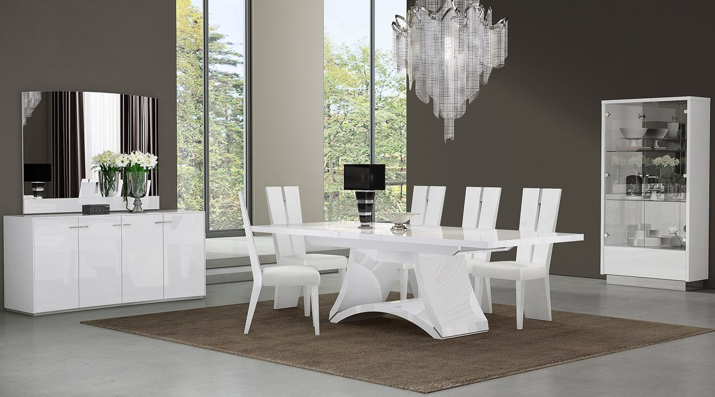 Global D313 Winter Dining Collection - White Contemporary