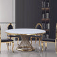 Colección de comedor Zales - Plata u oro