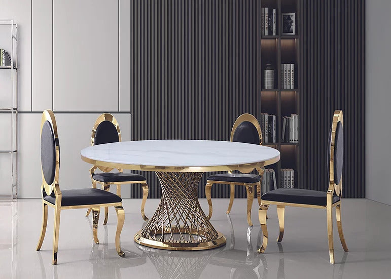 Zales Dining Collection Gold 59" Table