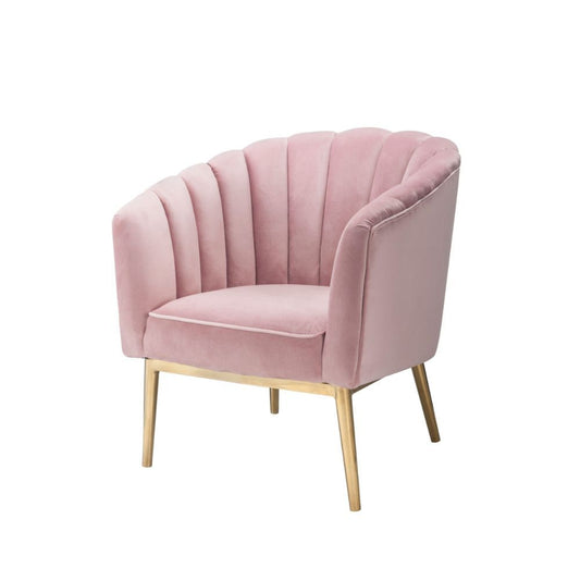 Silla decorativa Colla de terciopelo rosa o azul