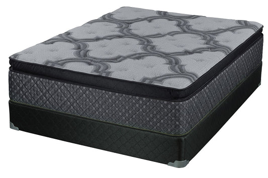 Jayden 15.5" Pillow Top Memory Foam Mattress Grey & Black