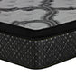 Jayden 15.5" Pillow Top Memory Foam Mattress Grey & Black