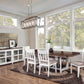 Alpine Furniture Donham Two Tone Dining Set