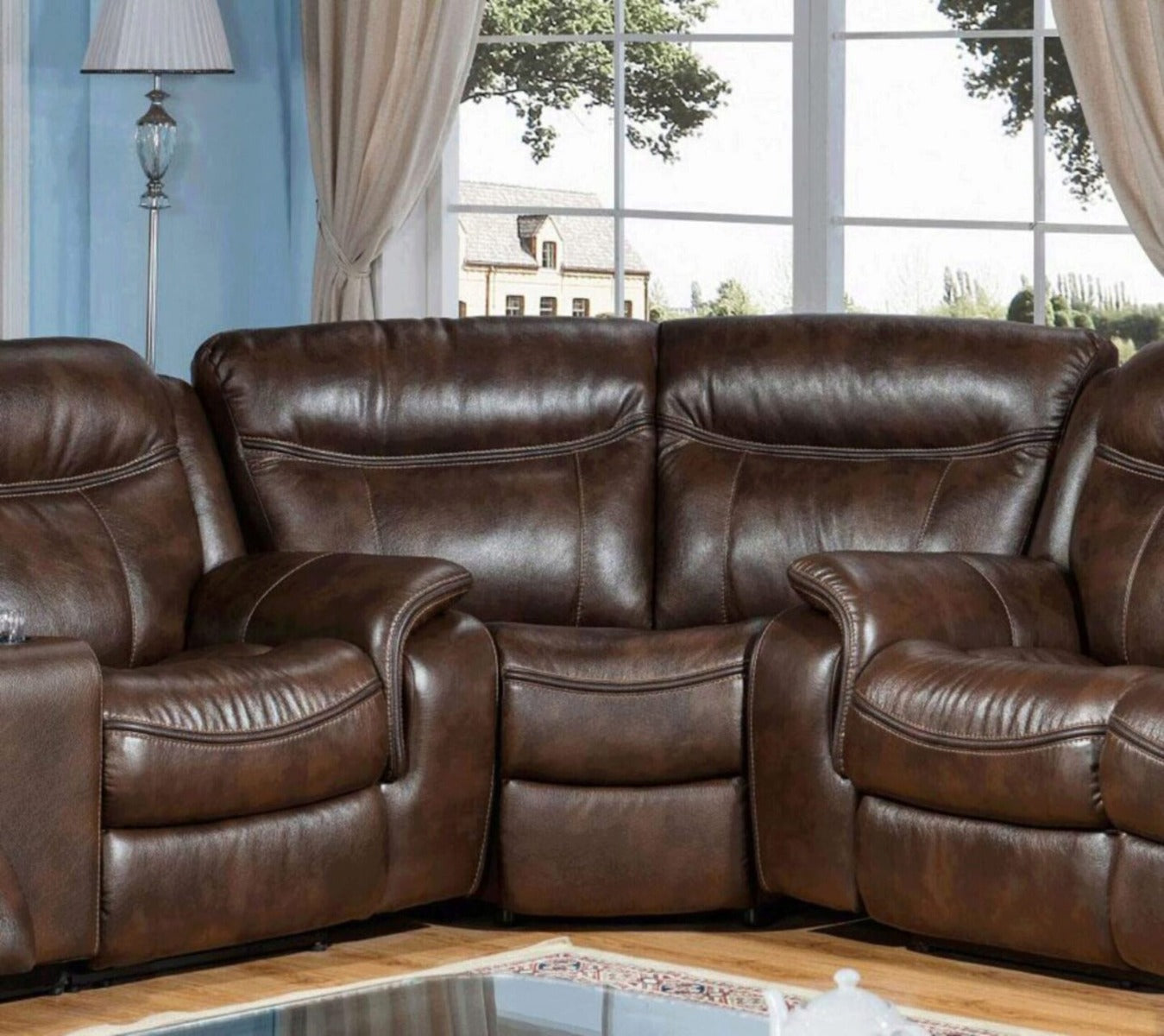 McFerran SF3739 Motion Sectional w/Storage