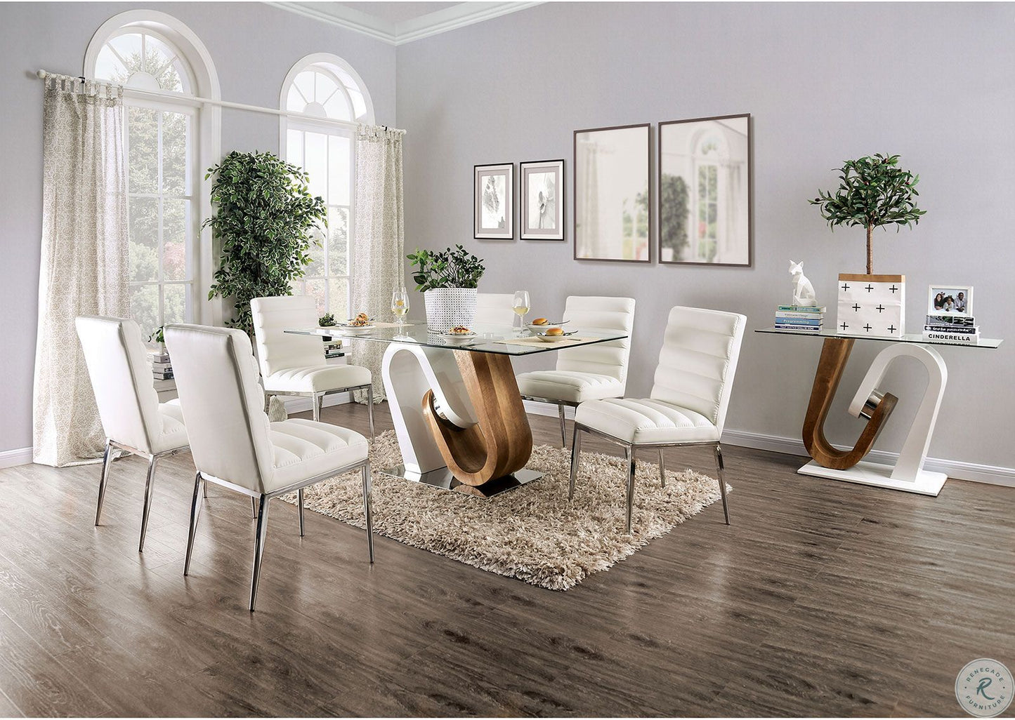 Cilegon Modern Dining Collection - Two Tone Design