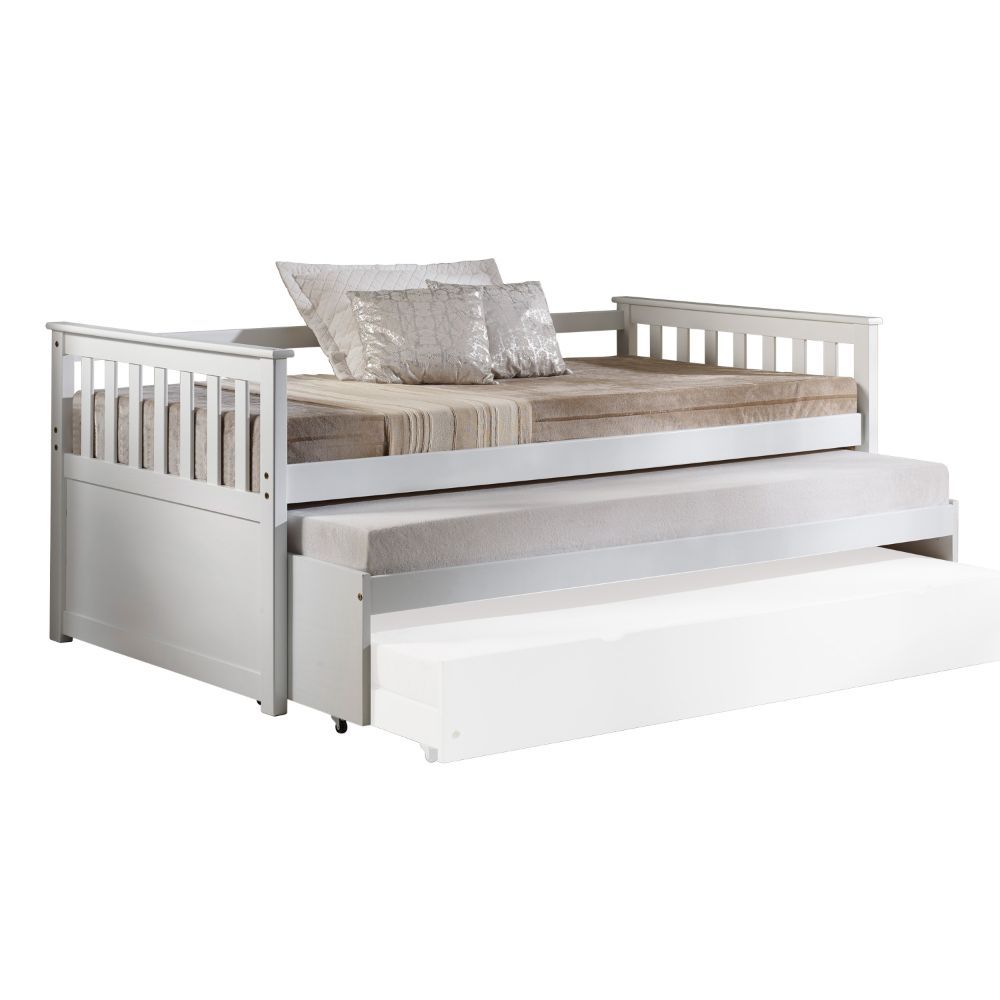 Cominia Twin Daybed + 2 Trundles - White Finish