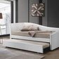 Jedda 39400 Daybed w/Trundle - White PU