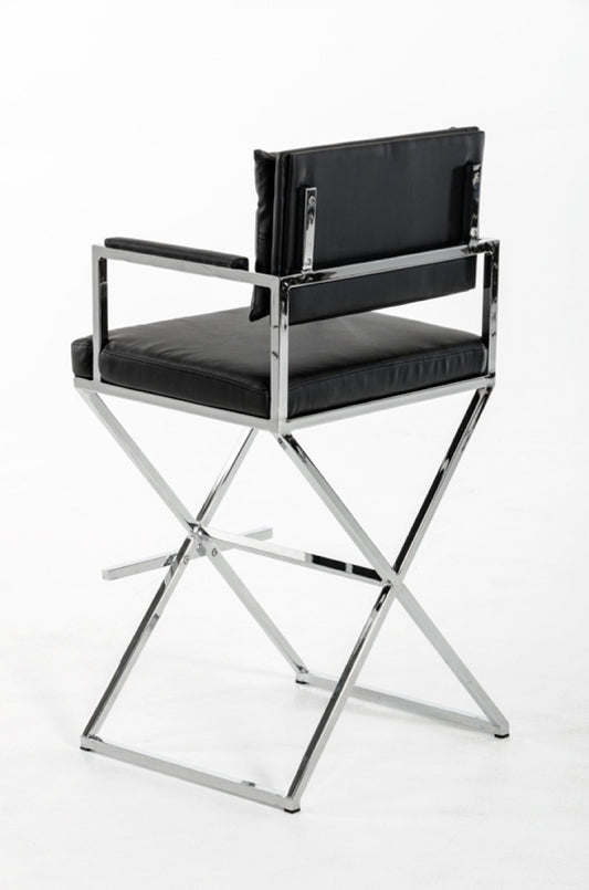 Coppola Leatherette Bar Stool - Black