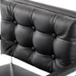 Coppola Leatherette Bar Stool - Black