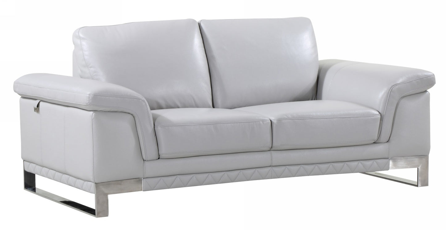 Global United 411 Italian Leather Sofa Collection - 3 Colors