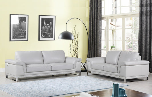 Colección de sofás de cuero italiano Global United 411 - 3 colores