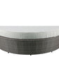 Glynn 45025 Patio Sofa & Ottoman by Acme - Gray Wicker