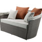 Glynn 45025 Patio Sofa & Ottoman by Acme - Gray Wicker