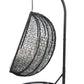 Simona Wicker & Metal Patio Swing Chair