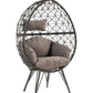 Aeven Patio Lounge Chair - Fabric & Wicker
