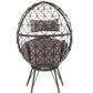 Aeven Patio Lounge Chair - Fabric & Wicker