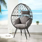 Aeven Patio Lounge Chair - Fabric & Wicker