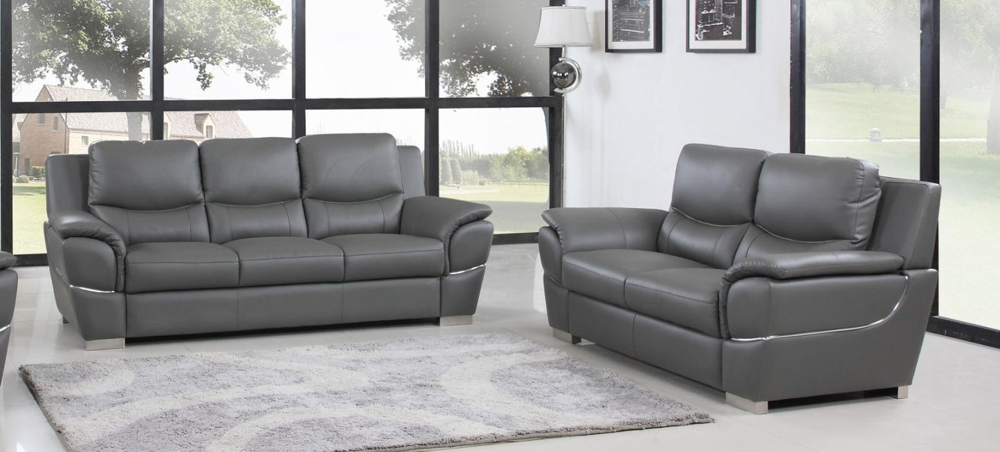 4572 Leather Match 3 Pc Sofa Collection - 3 Colors