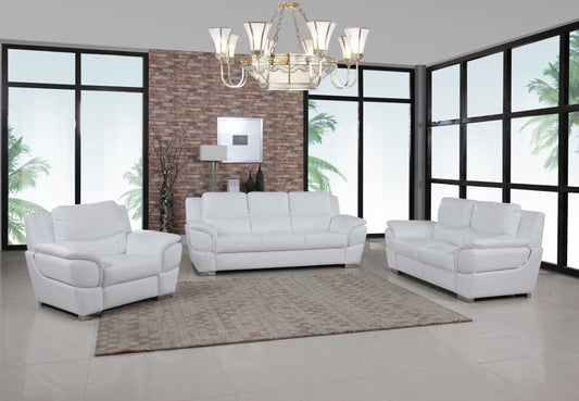 4572 Sofa Collection - White Leather