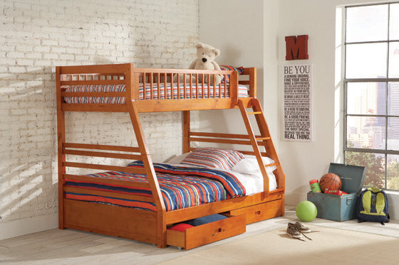 Ashton Twin~Full Bunk Bed + Underbed Storage - 5 Finishes