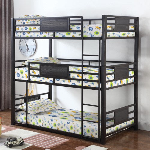 Triple Bunk Bed 460394F - Full Size