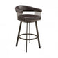 Chelsea 26" or 30" Swivel Barstool Metal Finish Faux Leather