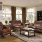 Coaster Furniture Victoria Living Room Sofa Group - Top Grain Leather