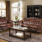 Coaster Furniture Victoria Living Room Sofa Group - Top Grain Leather