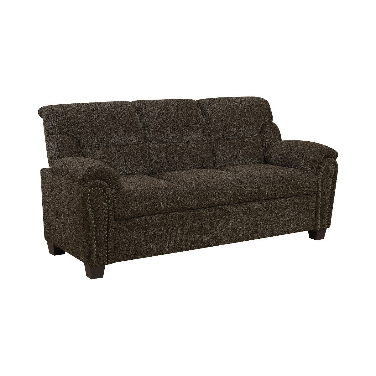 Clementine 105071 Upholstered Sofa Set - Brown or Graphite