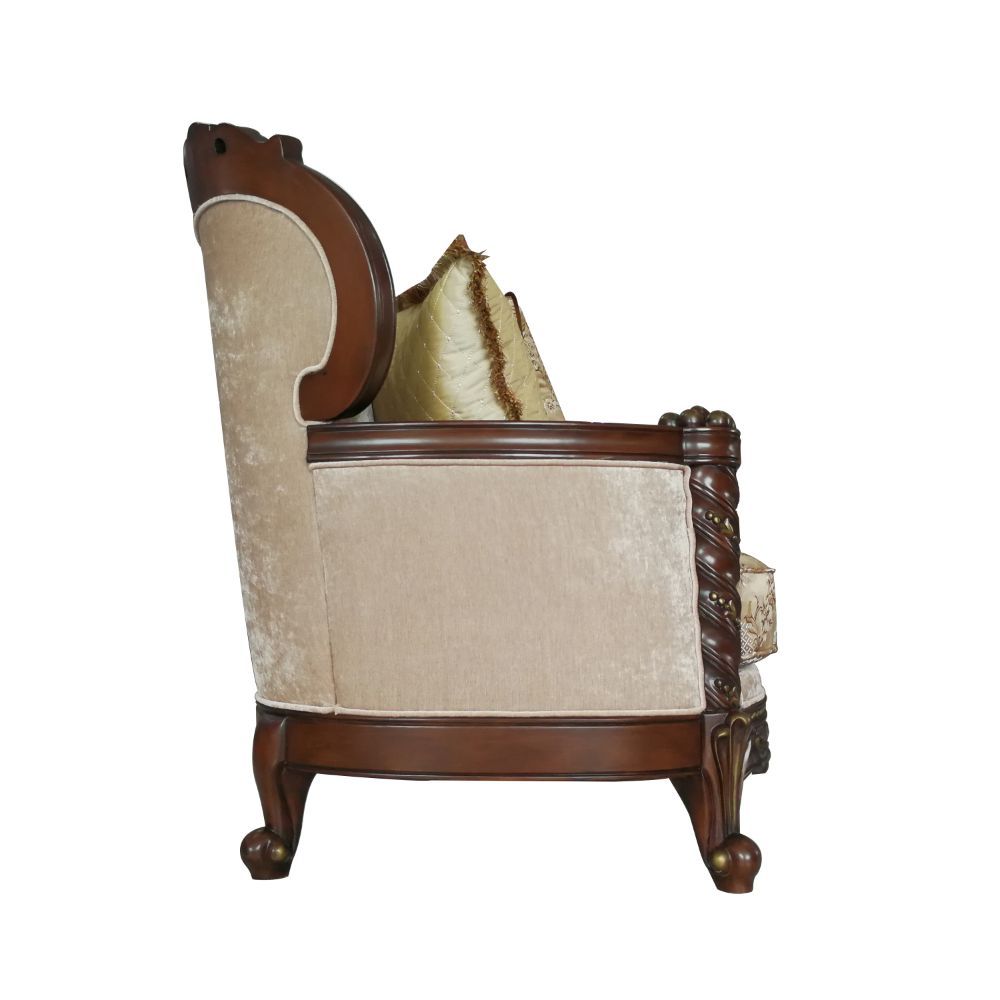 Devayne Sofa by Acme Furniture 50685  - Dark Walnut Finish