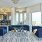 Chalet by Coaster Tuxedo Arm Living Room Set Blue