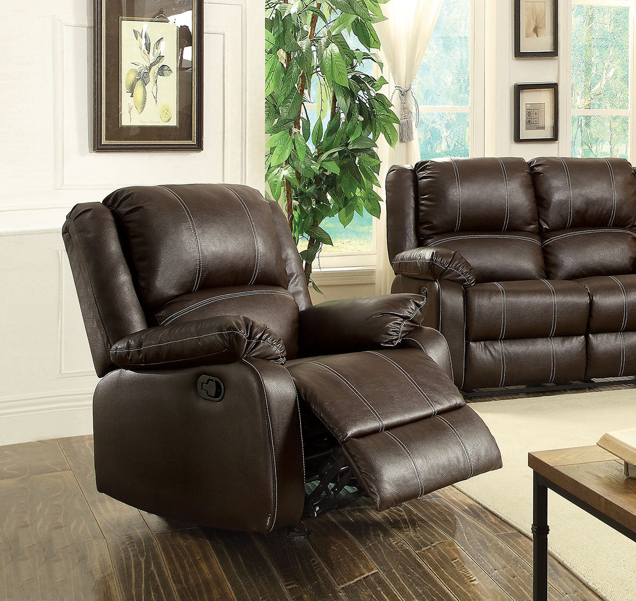 Zuriel Brown Recliner 52282