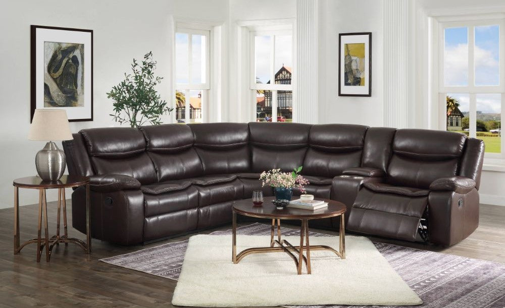 Tavin Motion Sectional 52545 - 3 Recliners - Brown or Gray