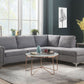 Melvyn Contemporary Sectional - Nailhead Trim