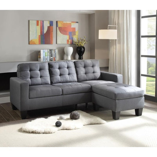 Earsom 52775 Seccional Reversible - Lino Gris