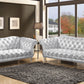 Acme Dixie 52780 Sofa Collection - Metallic Silver