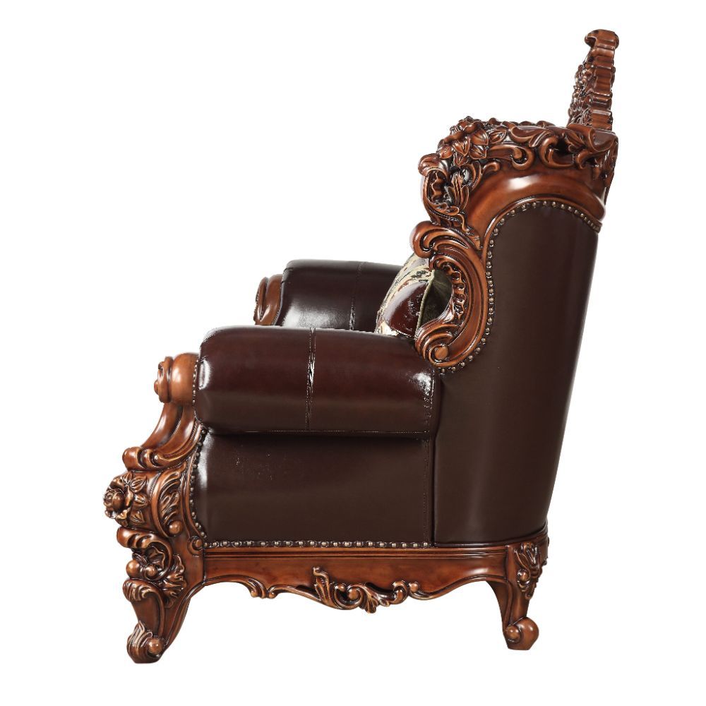Acme Forsythia Sofa Collection - Top Grain Leather Match