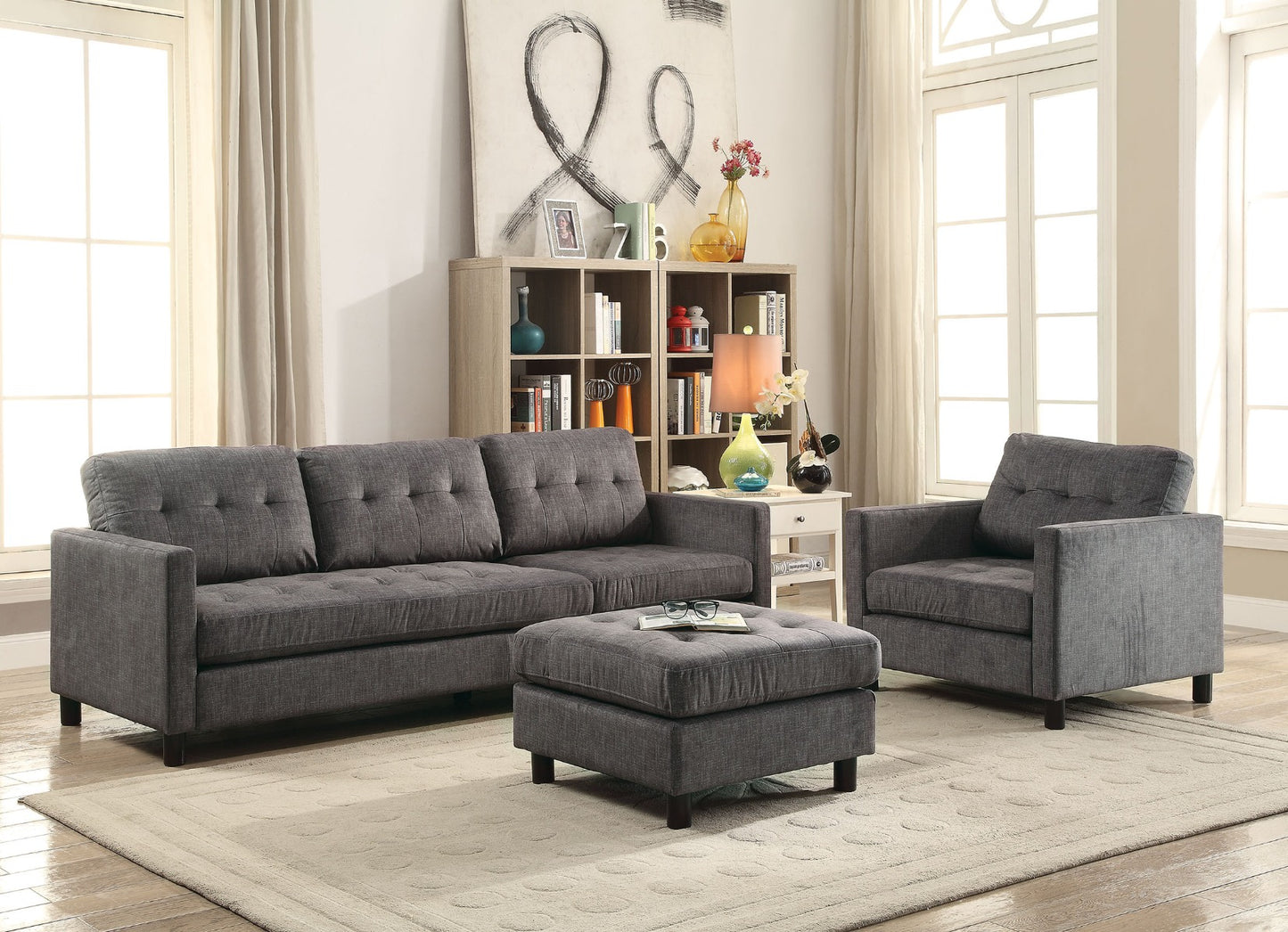 Acme Furniture Ceasar Sofa - Chair & Ottoman
