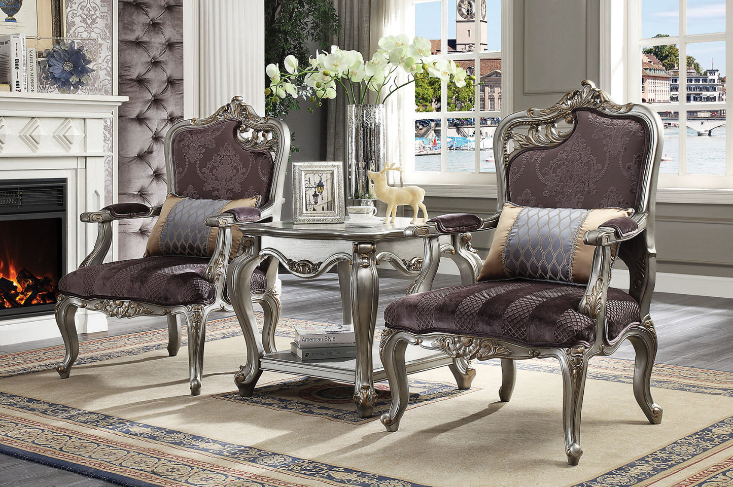 Picardy Chair 53467 Right Facing Leaves