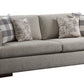 Acme Niamey Sofa Collection - Fabric & Cherry Finish