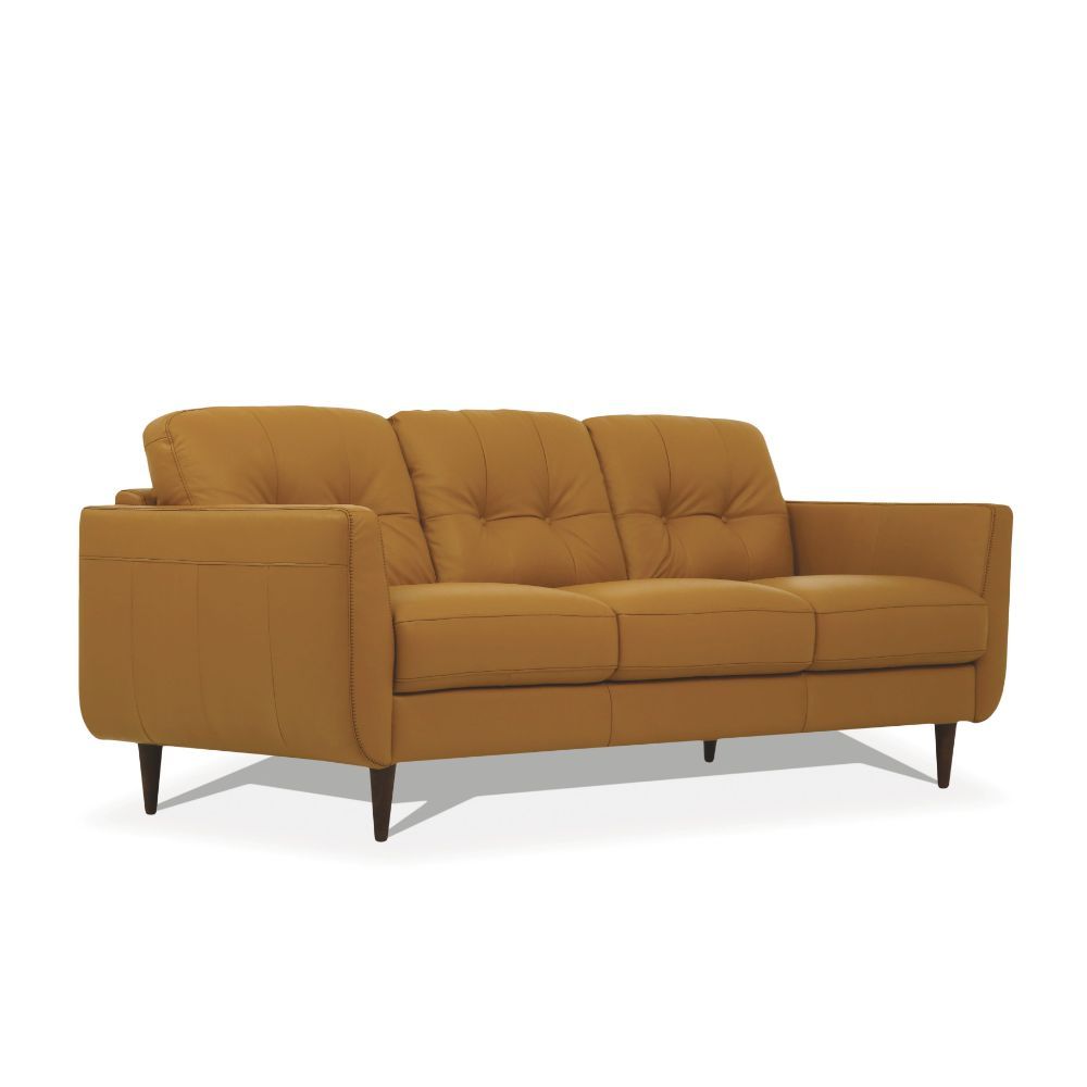 Radwan Sofa Collection by Acme - Caramel or Presto Leather