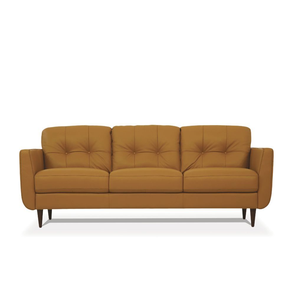 Radwan Sofa Collection by Acme - Caramel or Presto Leather