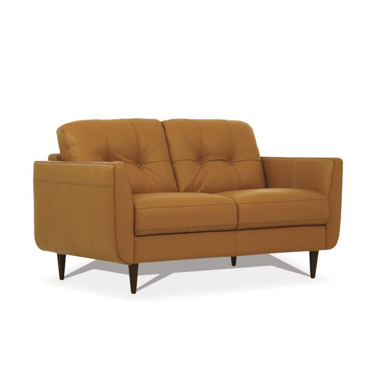 Acme 54956 Radwan Loveseat - Caramel Leather